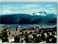 Narvik - Parti fra byen med kirken
