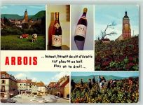 39600 Arbois - Weinflaschen Weinberge