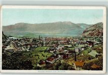 39100 Bozen Bolzano Lithographie Bozen gegen die Mendel