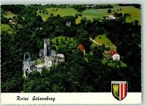 4070 Eferding - Fliegeraufnahme Ruine Schaumburg