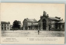 Soissons La guerre WK I La Gare AK Bahnhof Frankreich