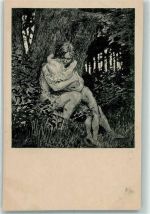 Nr. 48 Beichte AK Fidus Gebrauchsspuren
