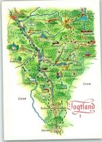1 O9930 Adorf , Vogtl - Vogtland 1 Landkarte