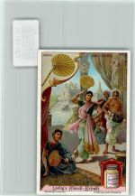Der Fächer in Indien, Volkstypen, Sammelbild Liebig Fächer
