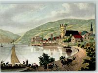 65385 W6220 Rüdesheim am Rhein - Werbung Weinbrennerei Asbach Uralt
