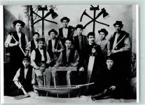 24937 W2390 Flensburg Foto AK Lehrlinge der Flensburger Schiffbau Gesellschaft 1890