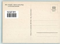 91522 W8800 Ansbach , Mittelfr - Martin-Luther-Platz Gumbertuskirche Farbengeschäft
