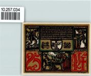 98701 O6309 Großbreitenbach - Notgeld 25 Pfennig