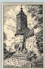 74638 W7112 Waldenburg , Württ 1904 - Kirche nach Zeichng. von A. Hirsching