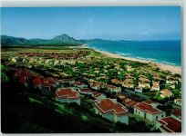 09043 Muravera - Veduta panoramica di alcuni Residences e della spiaggia dal Monte Nai