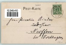 72070 W7400 Tübingen 1898 - Alleenbrücke Neu Jahres Karte