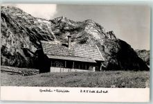 Gowilalmhütte Foto AK Schutzhütte