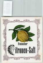 Citronensaft Flaschenetikett