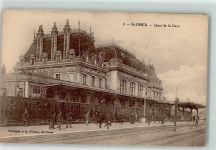 Saint-Omer Quai de la Gare, Eisenbahn AK Bahnhof Frankreich 1916