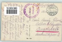 54700 Pont-a-Mousson 1915 - Feldpost WK I 6. Bayr.Inf.Div. Massengrab Priesterwald