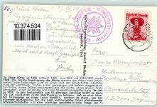 Ulmer Hütte 1951 - Beschreibung aufgeklebt Hüttenstempel
