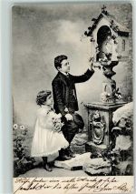 BKW Serie 773-2 Kinder AK Flurkreuz / Marterl 1903