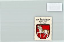 04539 O7222 Groitzsch b Pegau - Vignette Wappen Kaffee Hag ca 1920-1940