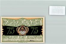 07937 O6570 Zeulenroda - Notgeld