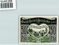 49770 W4479 Herzlake - Notgeld