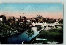 Plzen Pilsen 1915 - Ansicht gegen die Kaiser Franz Josefs-Brücke