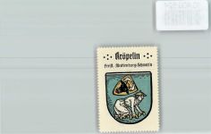 18236 O2564 Kröpelin - Vignette Wappen Kaffee Hag ca 1920-1940