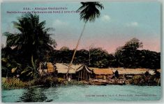 Dakar - Afrique Occidentale Habitations de Pecheurs au bourd d une riviere