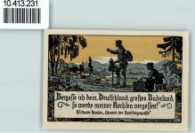 37632 W3456 Eschershausen , Ith - Notgeld Raabetur u. Denkmal