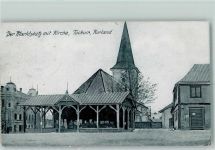 Tuckum Tukums 1917 - Marktplatz Kirche Feldpost WK I