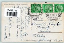 88709 W7758 Meersburg , Bodensee Gebrauchsspuren Vogelschau Schloss
