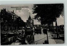 1001 Amsterdam - Kanal mit Schreierstoren ehemaliger Wehrturm