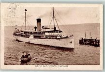 17454 O2238 Zinnowitz , Ostseebad - Passagierdampfschiff Ruderboot