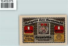 37688 W3472 Herstelle - Notgeld Karl Stein