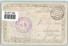 1916 Gebrauchsspuren WK I + Feldpost Inf. Regt. 232 8. Kompagnie 107 Inf. Div.