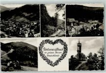98744 O6435 Unterweißbach - Fröbelturm Brücke Herz Spruch