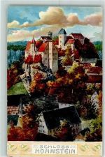 01848 O8352 Hohnstein 1911 Karte beschädigt Schloß Hohnstein Künstlerkarte