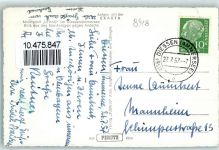 86911 W8918 Dießen a. Ammersee - Motorschiff Utting Blick aus den See Anlagen gegen Andechs
