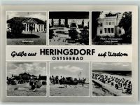 17419 O2251 Seebad Heringsdorf - Kulturhaus Kurplatz FDGB Erholungsheim Paul Barndt Strand