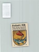 Friedland in Ostpreußen Prawdinsk - Vignette Wappen Kaffee Hag 1920-1940 Fisch