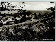 55483 W6541 Krummenau , Hunsrück Foto AK Landstraße Brücke