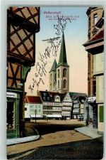 38820 O3600 Halberstadt 1913 Gebrauchsspuren Holzmarkt Martinikirche