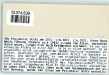 Preintaler Hütte - Beschreibung aufgeklebt