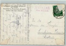 56428 W5434 Dernbach b Montabaur Gebrauchsspuren Landpoststempel über Neuwied