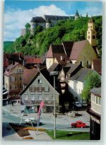 89518 W7920 Heidenheim an der Brenz - Blick vom Eugen Jaekel Platz zum Schloss Hellestein Auto