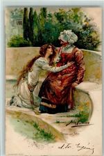 Romeo und Julia Künstlerkarte AK Shakespeare 1903 Lithographie