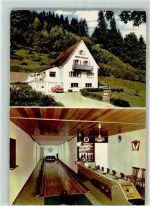 76596 W7564 Kirschbaumwasen , Baden Gebrauchsspuren Pension Friedlinde Kegelbahn