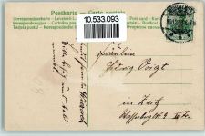 Neujahr - 1. Januar, Glocken, Vergissmeinnicht, gute Erhaltung Datumskarte Prägedruck