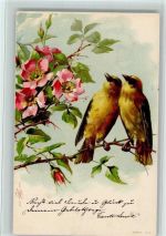 Serie 216 - Vogelpaar - gute Erhaltung Vogel 1903