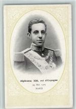 Alphonse XIII, roi d`Espagne 1905, gute Erhaltung AK Adel Spanien