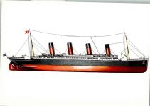 Schnelldampfer Titanic Dampfer Künstlerkarte
